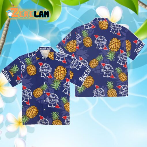 Pabst Blue Hawaiian Shirt