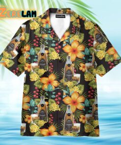 Paradise Whisky Party Tropical Flowers Pattern Hawaiian Shirt