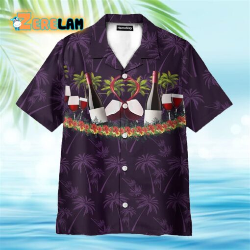 Paradise Red Wine Hawaiian Shirt