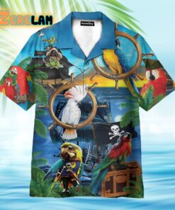 Parrots Pirates Funny Hawaiian Shirt