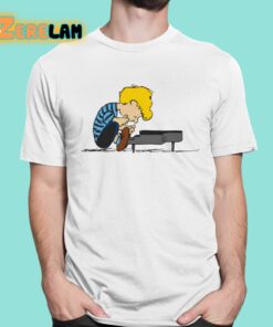 Peanuts Schroeder Piano Adult Shirt