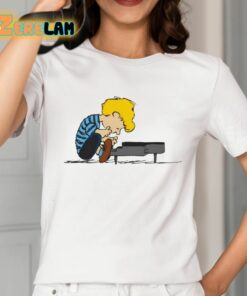 Peanuts Schroeder Piano Adult Shirt 2 1