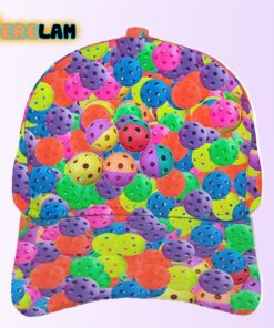 Pickleball Balls Colors Pattern Hat