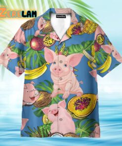 Pig Love Fruit Funny Hawaiian Shirt