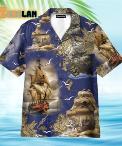 Pirate Boat Hawaiian Shirt