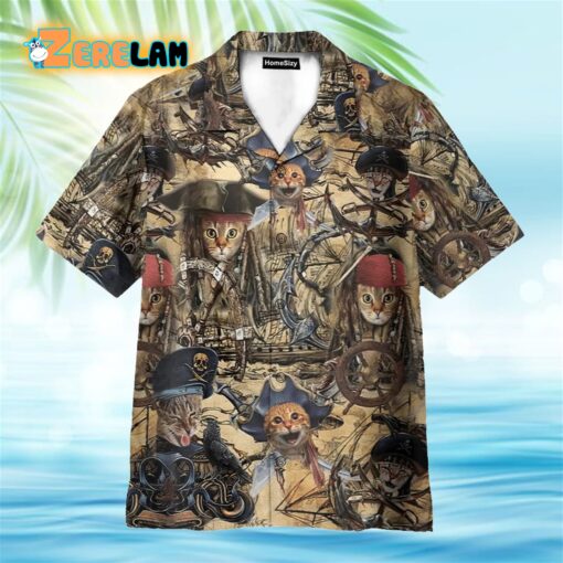 Pirate Cat Hawaiian Shirt