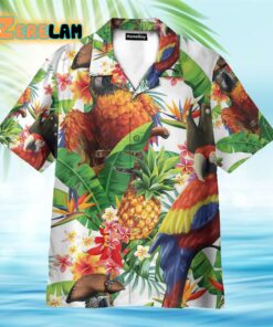 Pirate Parrot In The Jungle Hawaiian Shirt