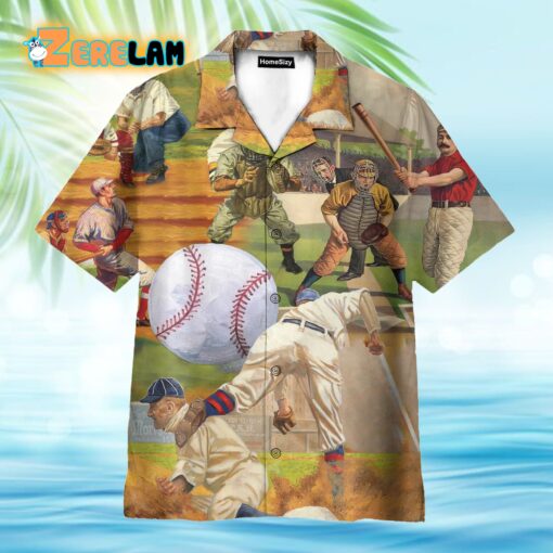 Playing Baseball Hawaiian Shirt