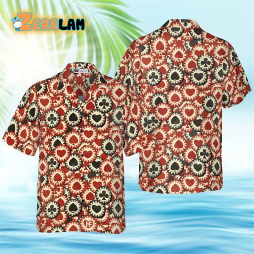 Poker Chip Casino Hawaiian Shirt