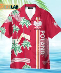 Poland Euro Floral Football Hawaiian Shirt