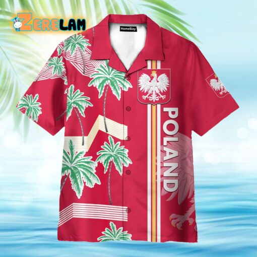 Poland Euro Floral Football Hawaiian Shirt