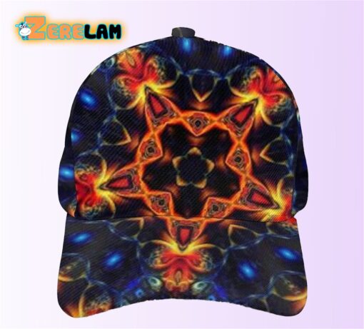 Psychedelic Abstract Trippy Kaleidoscope Adjustable Hat