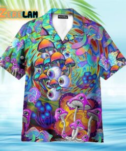 Psychedelic Art Magic Mushroom Trippy Hawaiian Shirt