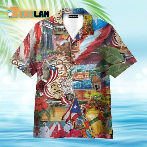 Puerto Rico Aesthetic Amo Mi Patria Hawaiian Shirt