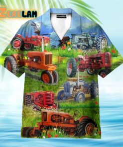 Real Men Drive Tractors Hawaiian Shirt