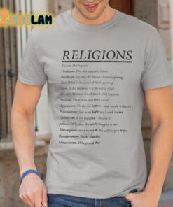 Religions Taoism Hinduism Buddhism Zen Islam Shirt