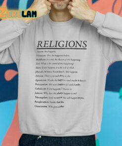 Religions Taoism Hinduism Buddhism Zen Islam Shirt 2 1