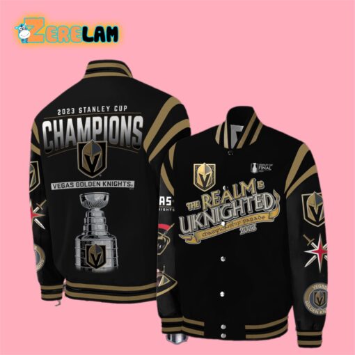 Golden Knights The Realm Is Uknighted Championship Parade 2023 Bomber Jacket