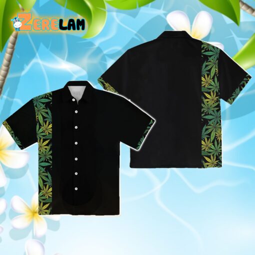 Retro Cannabis Marijuana Hawaiian Shirt