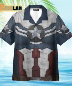 Sam Wilson Captain America Movies Cosplay Costume Hawaiian Shirt