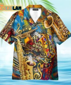 Saxophone Melody Hawaiian Shirt