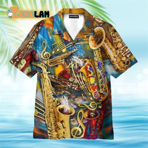 Saxophone Melody Hawaiian Shirt