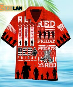 Shoe American Veterans On Friday We Wear Red Hawaiian Shirt
