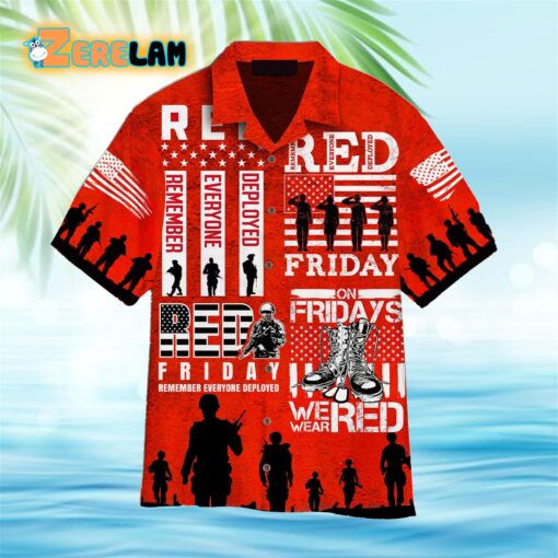 Shoe American Veterans On Friday We Wear Red Hawaiian Shirt