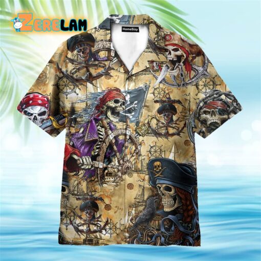 Skull Amazing Pirates Hawaiian Shirt