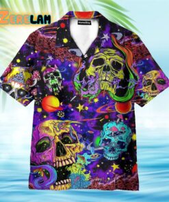 Psychedelic Skull Hawaiian Shirt
