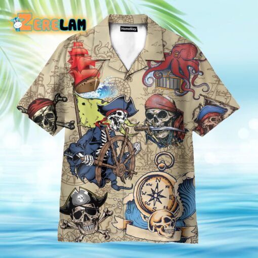 Skull Pirate Hawaiian Shirt