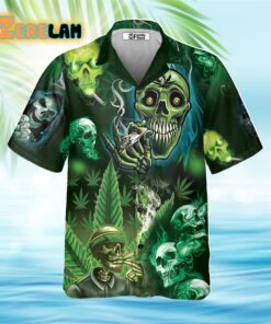 Skull So High Weed Hawaiian Shirt