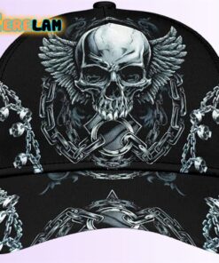 Skull Winged Skeleton With Chains Beautiful Hat
