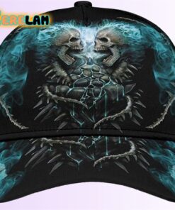 Skull with Fire Smoke Mystery Hat
