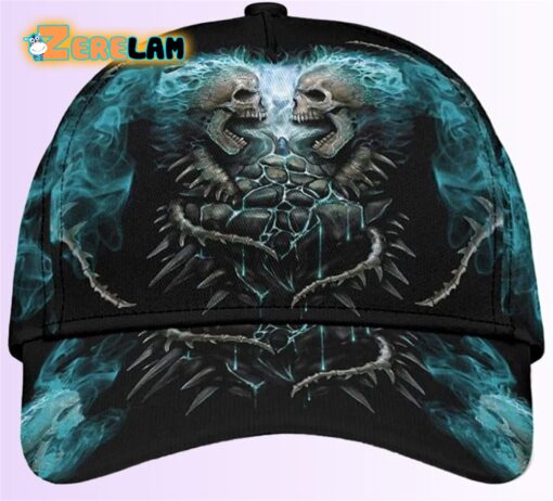 Skull with Fire Smoke Mystery Hat
