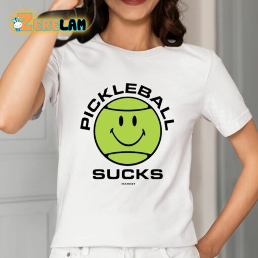 Smiley Pickleball Sucks Shirt