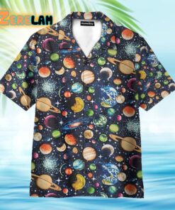 Solar System Galaxy Universe Pattern Hawaiian Shirt