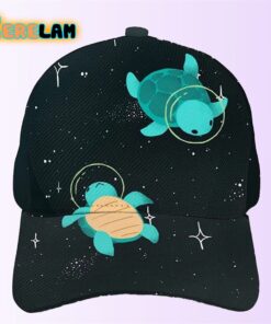 Space Turtle Print Casual Hat
