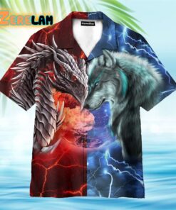 Spirit Of A Dragon Heart Of A Wolf Hawaiian Shirt