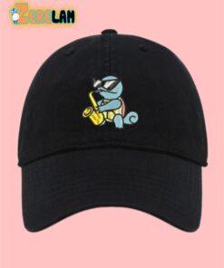 Squirtle Playing The Saxophone Embroidered Hat