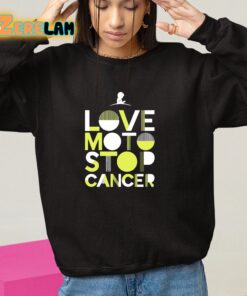 St Jude Love Moto Stop Cancer Shirt