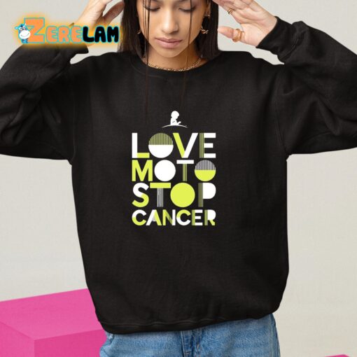 St Jude Love Moto Stop Cancer Shirt