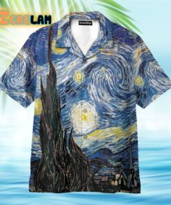 Starry Night Summer Beach Hawaiian Shirt