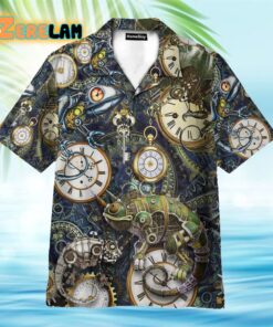 Stay Cool Steampunk Chameleon Hawaiian Shirt