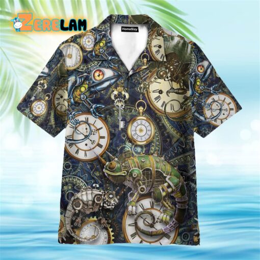 Stay Cool Steampunk Chameleon Hawaiian Shirt