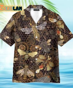 Steampunk Bee Hawaiian Shirt