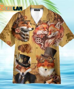 Steampunk Fox Hawaiian Shirt