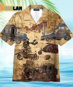 Steampunk Vehicle Design Hawaiian Shirt