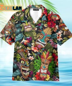 Summer Aloha Colorful Tiki Tiki Hawaiian Shirt