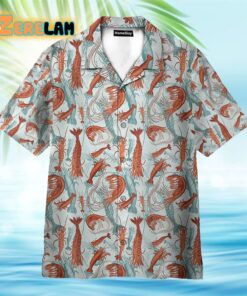 Summer Seafood Shrimps Fan Hawaiian Shirt
